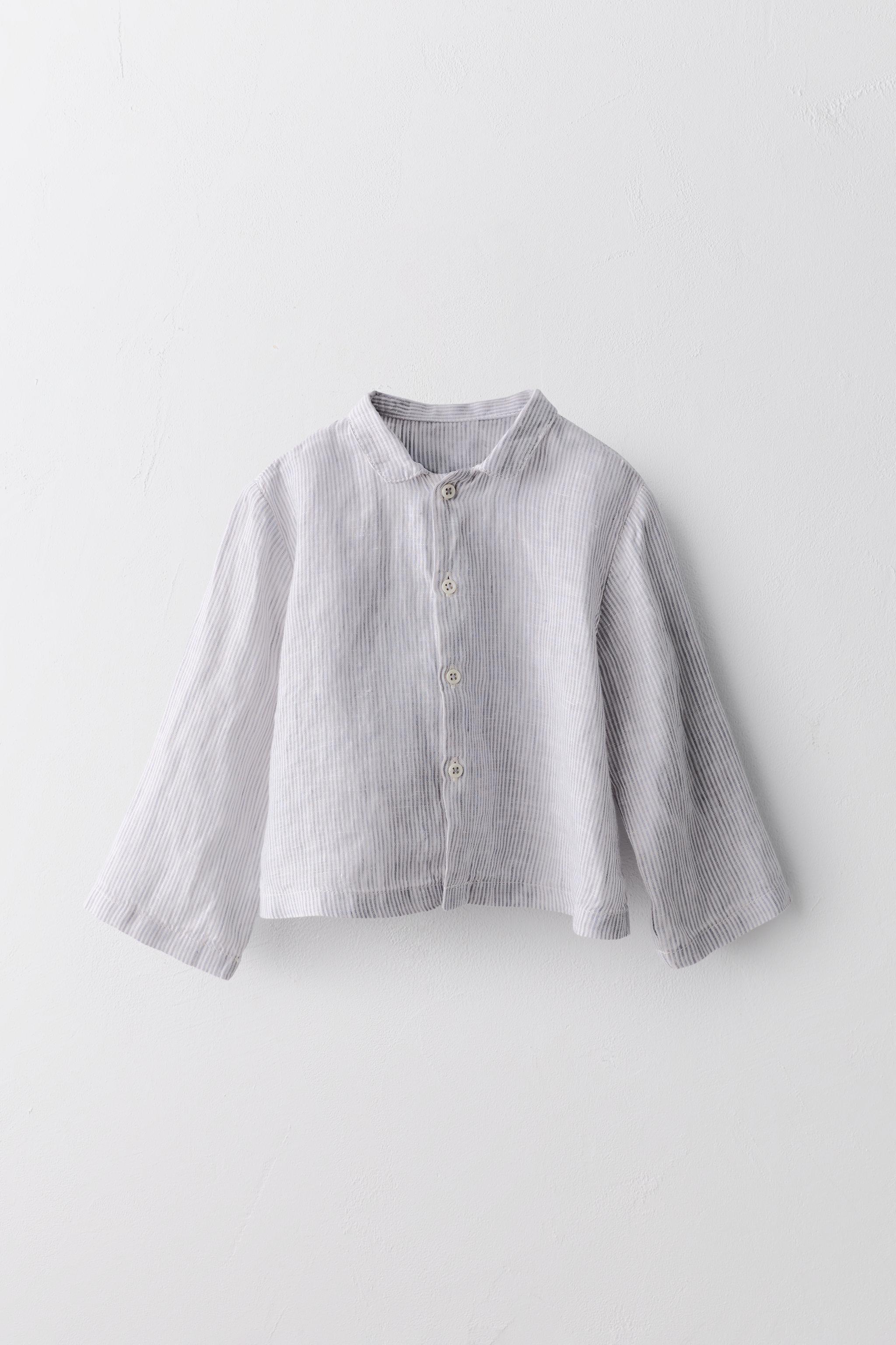 LIMITED EDITION 100% LINEN STRIPED SHIRT